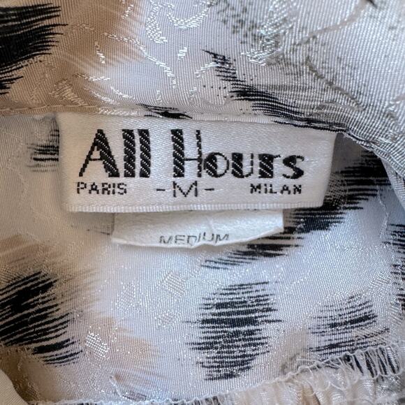 Vintage ‘80s All Hours Tiger Print Relaxed Fit Long Sleeve Button Down Blouse - Picture 7 of 8